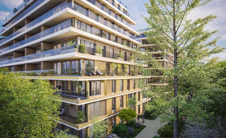 Perspective - coeur d'ilot - boulogne