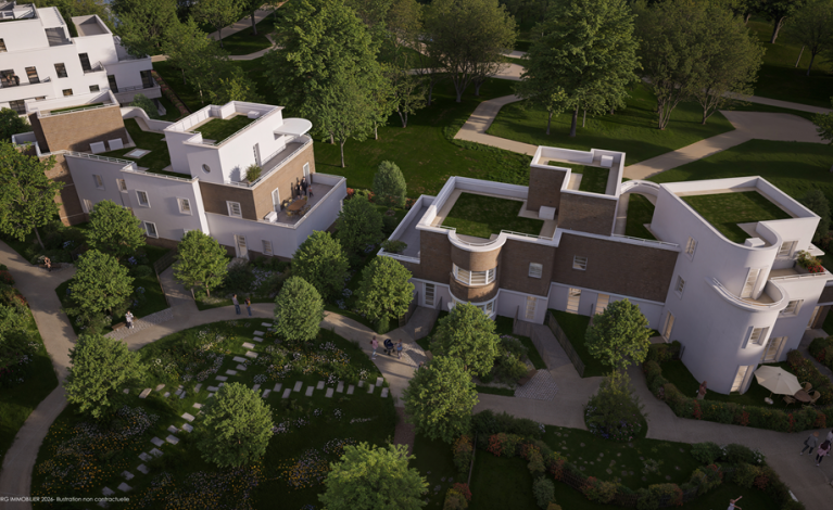 Perspective - Chessy - Vue aérienne